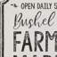  Housse de coussin Cow and Farmers Market Farmhouse