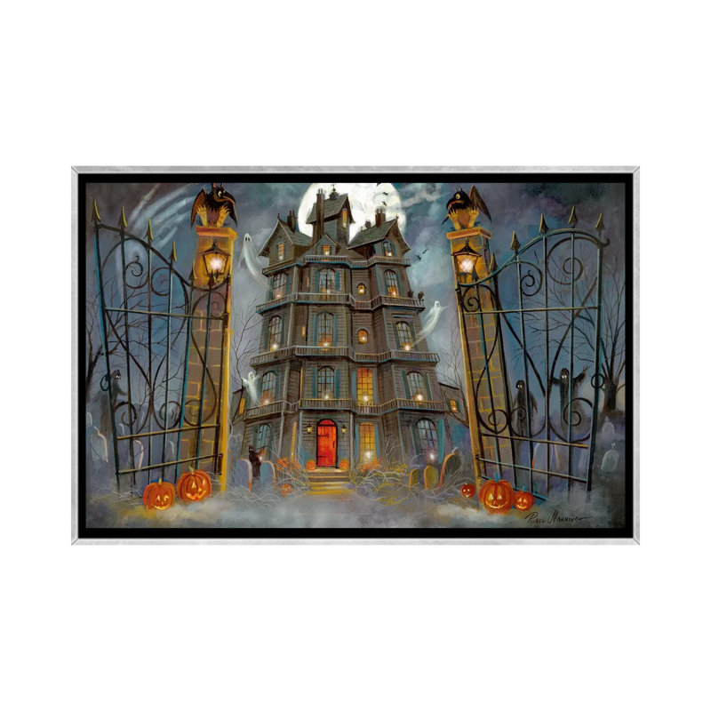 Aucun mat, H 26 po x l 40 po x 1,5 po, Toile avec cadre argenté