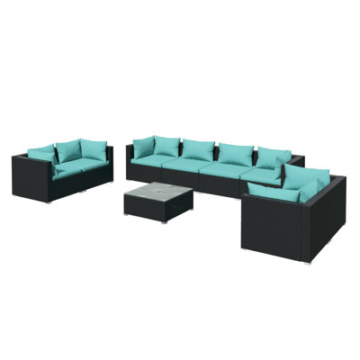 9 Piece Lounge Sofa Seating Group