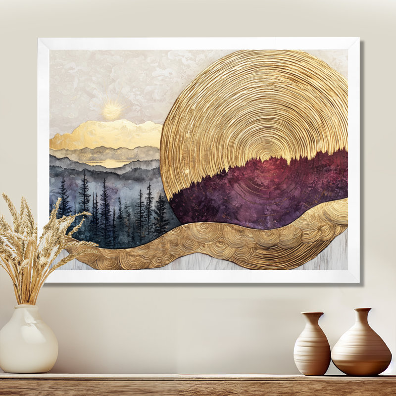 Demar - vignoble, art mural, 12" H x 20" W, Reproduction encadrée d'une seule photo, Blanc