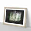 Bird Flying By The Waterfall - Single Picture Frame Print on MDF-56890869-56890863