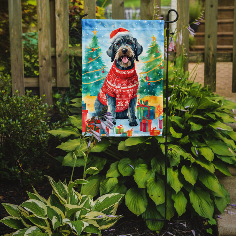 Drapeau de jardin en polyester à 2 faces, H 15,5 po x l 11,25 po