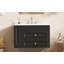Meuble-lavabo mural avec design flottant, 2 tiroirs, lavabo simple en céramique, offrant beaucoup de rangement et un style moderne pour votre salle de bain-236800768