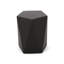 Black Geometric Pentagon Lightweight Concrete Side Table, Indoor & Outdoor Use