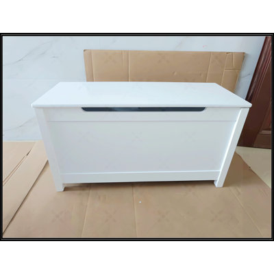 30 Inches Kids Wooden Toy Box/Bench With Safety Hinged Lid For Boys/Girls