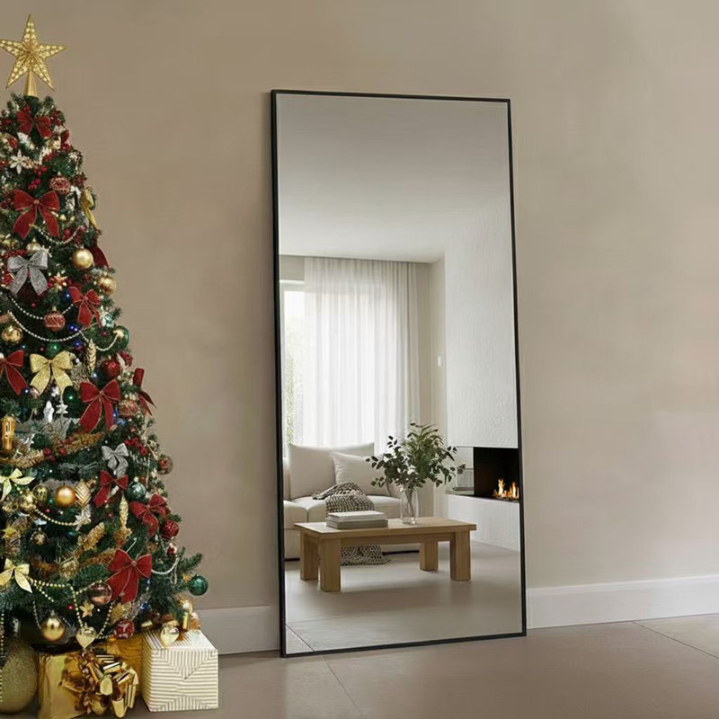 Rectangle Aluminum  Frame Full Length Mirror for GYM/ Bedroom, 71" x 30", Rectangle