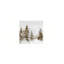 Impression sur toile 24 po x 24 po, impression sur toile 24 po x 24 po, pin blanc rustique en hiver, tons terreux pour le salon, la chambre à coucher et le bureau
