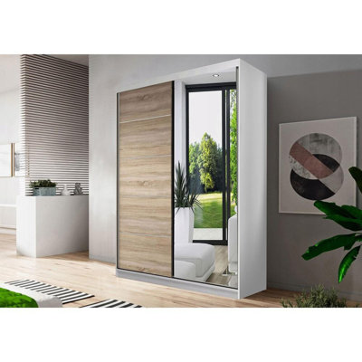 Azad 2 Door Manufactured Wood Wardrobe