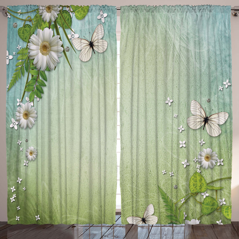Semi Sheer Curtain Pair, 84" W x 108" L