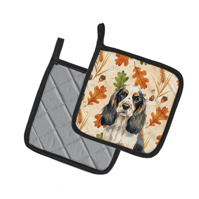 Paire de supports à casseroles Parti Cocker Spaniel Heirloom