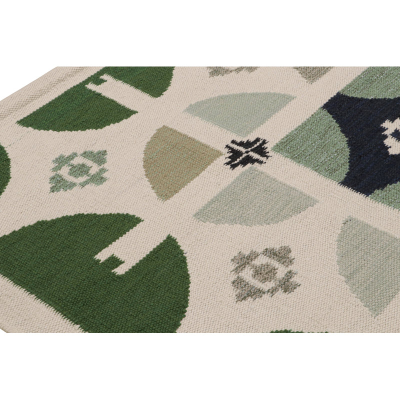 Handmade Cotton and Wool Area Rug
