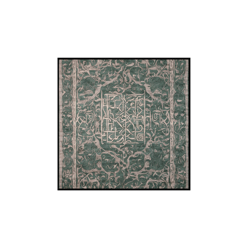 Tapis gris lavable à la machine, Carré 8 pi