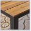Table de salle à manger d'extérieur en bois d'acacia durable, d'une longueur de 71 pouces, parfaite pour le patio, le jardin et la terrasse