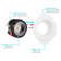 Luxrite 4" LED Recessed Lighting, J-Box, 15W, 5 Colour Selectable 2700K-5000K, Dimmable, Wet Rated, IC Rated - Baffle Trim