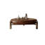 Table basse ronde en bois avec tiroir