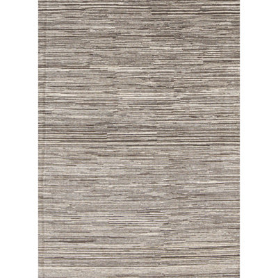 One-of-a-Kind Hand-Knotted High-Quality Gray/Beige Area Rug