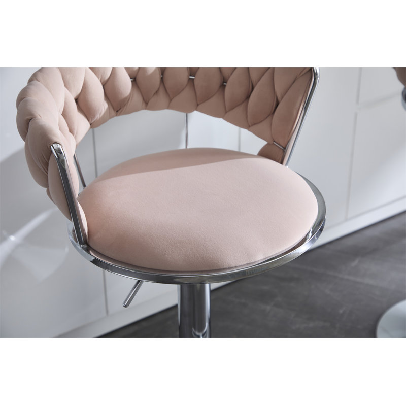 Ensemble de 2 tabourets de bar (sans table), Rose