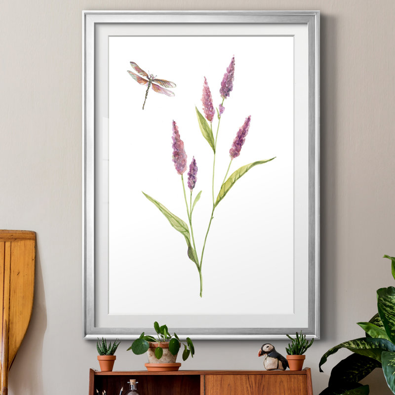Wildflower Botanical IV - Cadre photo, reproduction d'art sur papier, H 26,5 po x l 36,5 po x P 1,5 po, Feuille argentée
