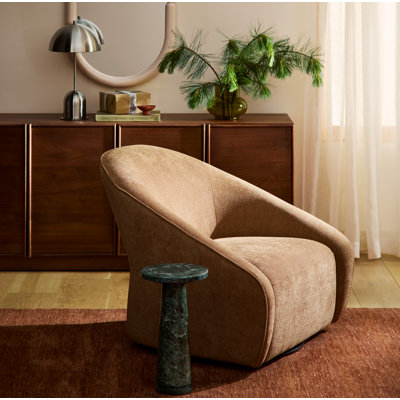 Miley Pine Swivel Accent Chair