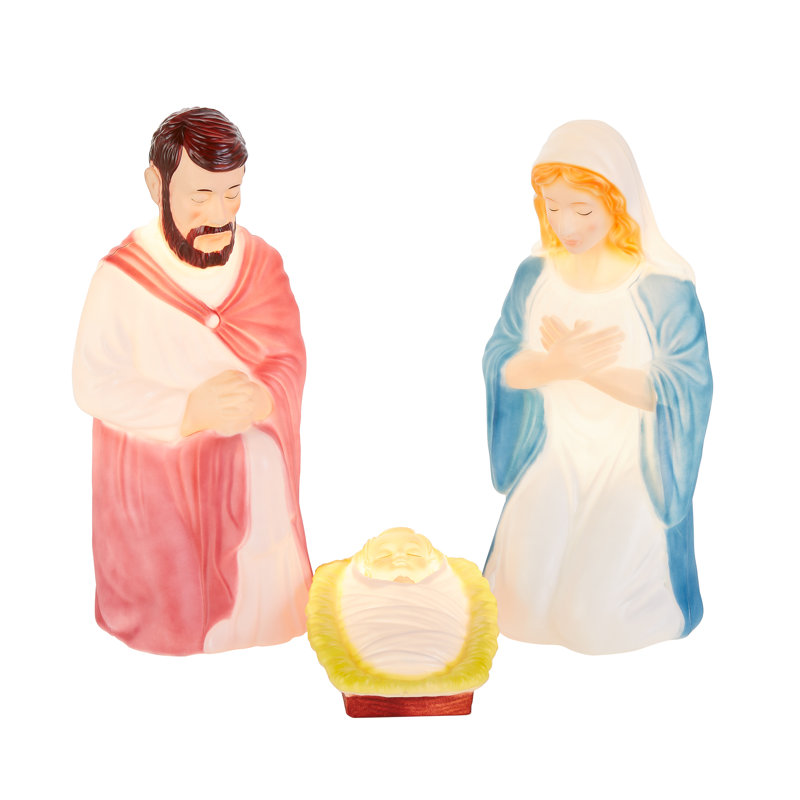3 pièces Crèche de Noël rétro