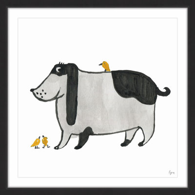 'Black Spots' Framed Print
