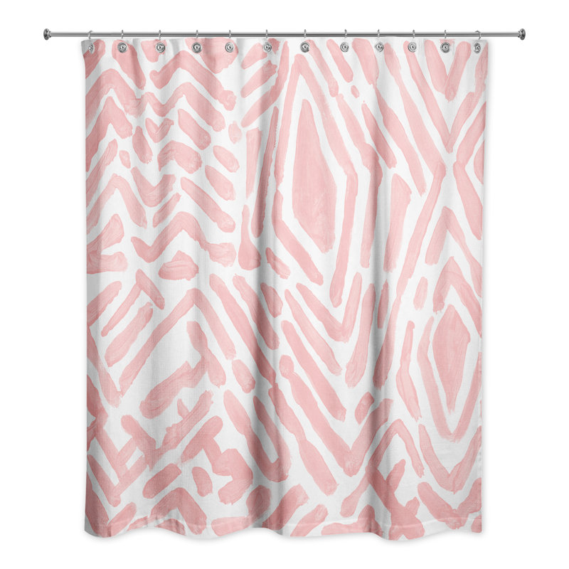 Rideau de douche Romesh, Rose