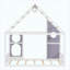 Lit simple avec glissade, bande lumineuse à DEL et panneau avant, mauve - lit plateforme en bois pour enfants-594253161