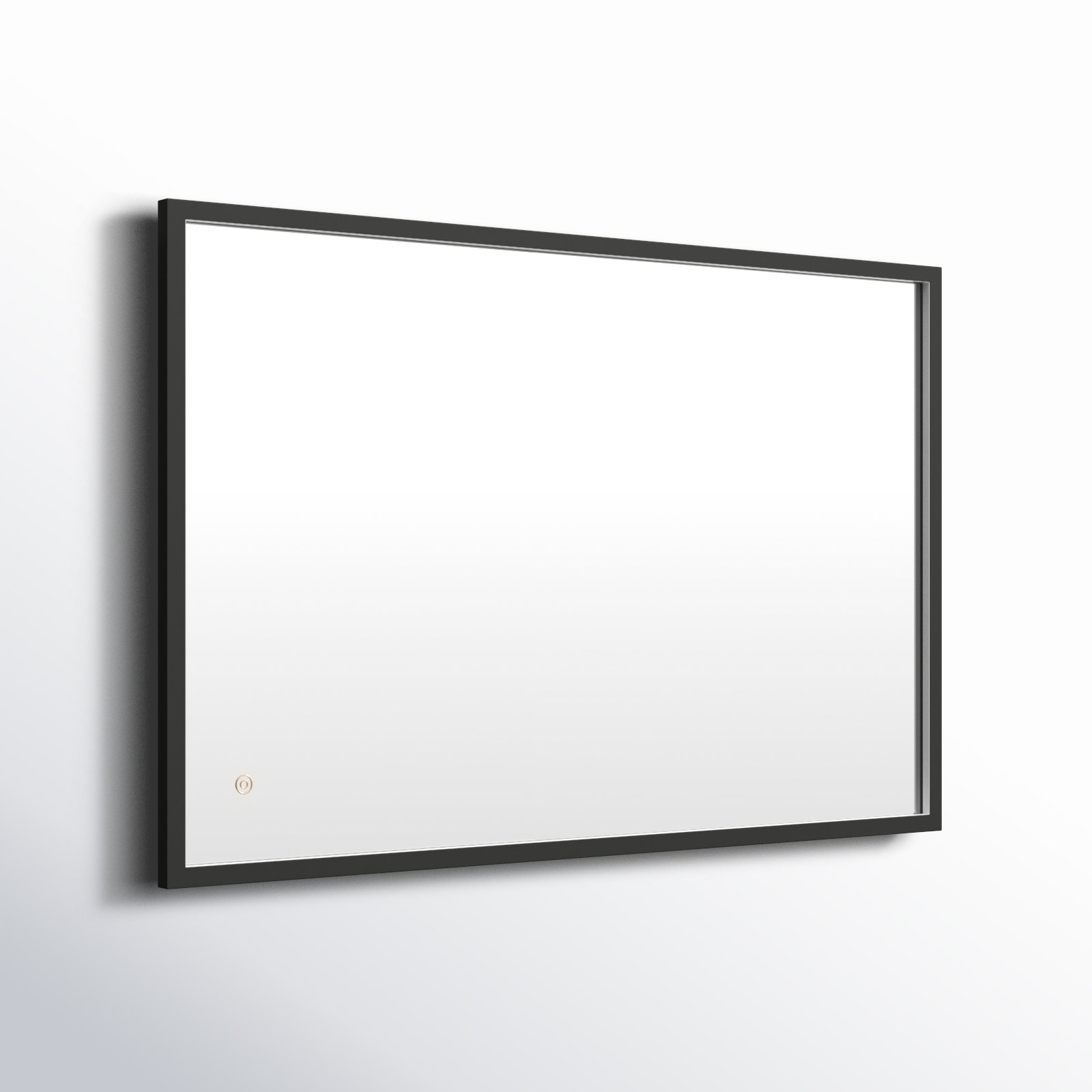 Piche Aluminum Mirror, Black, 24" x 36"