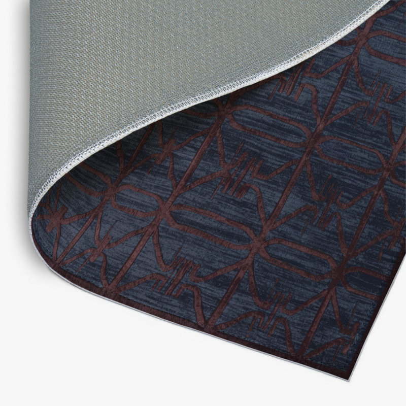 Tapis mauve intérieur et extérieur Trellis, Rectangulaire 2 pi x 3 pi