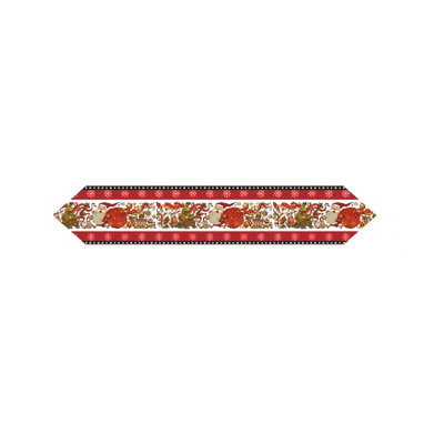 Chemin de table de Noël 71 po x 12 po style 05 multicolore
