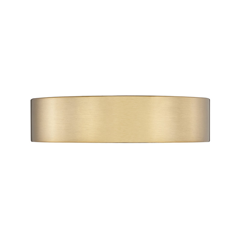 Plafonnier encastré 1 lumière Asalah, Or, H 3 po x l 12 po x P 12 po