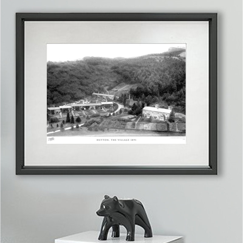 Hutton, The Village 1891 - Single Picture Frame Print, 40cm H x 50cm W x 2.3cm D