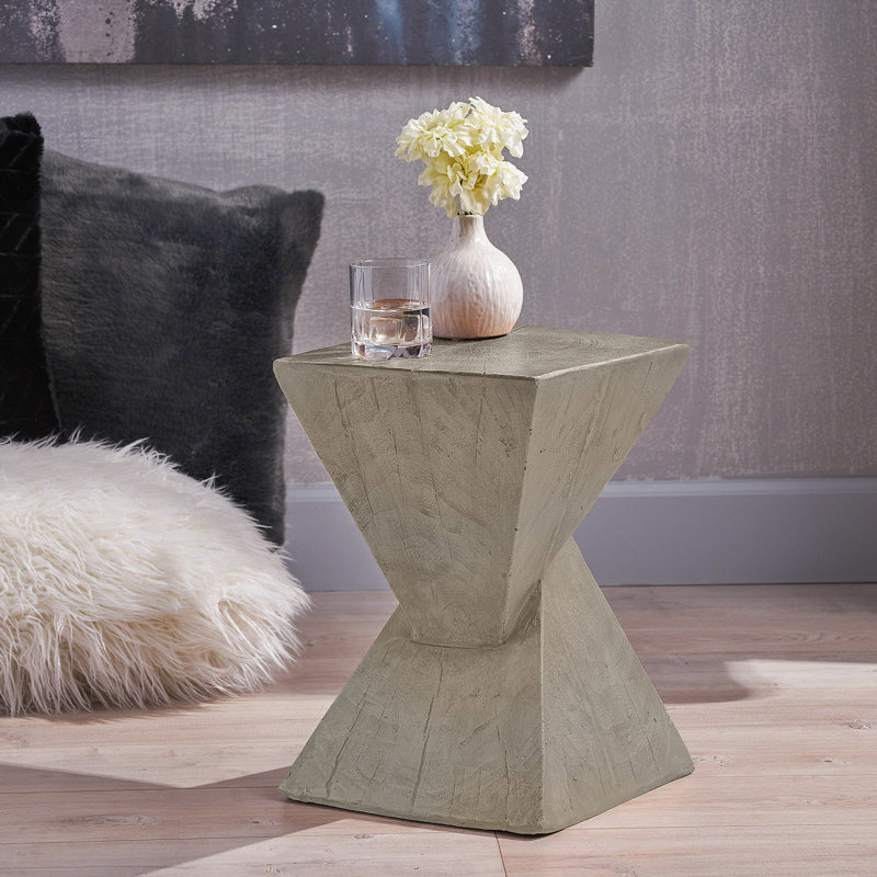 Table d'appoint géométrique Mgo, Gris