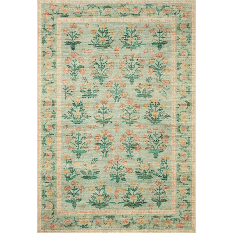 Rifle Paper Co. x Loloi Eden CloudPile, Tapis de couloir 2 pi x 5 pi