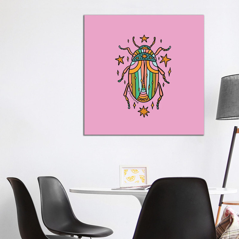 Cancer Beetle by Doodle By Meg - Gallery-Wrapped Canvas Giclée on Canvas, 45.72 cm H x 45.72 cm W x 3.175 cm D