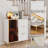 31" Modern Sideboard Cabinet With Storage, Small Kitchen Buffet Cabinet With Acrylic Door & 3 Drawers, Wood Storage Cabinet For Kitchen, Living Room-53998879