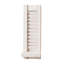 Ensemble de 2 bougeoirs muraux de style champêtre, décor de volets en bois blanc
