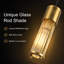 Mini-luminaire suspendu cylindrique 1 lumière avec abat-jour en verre nervuré transparent-130596216
