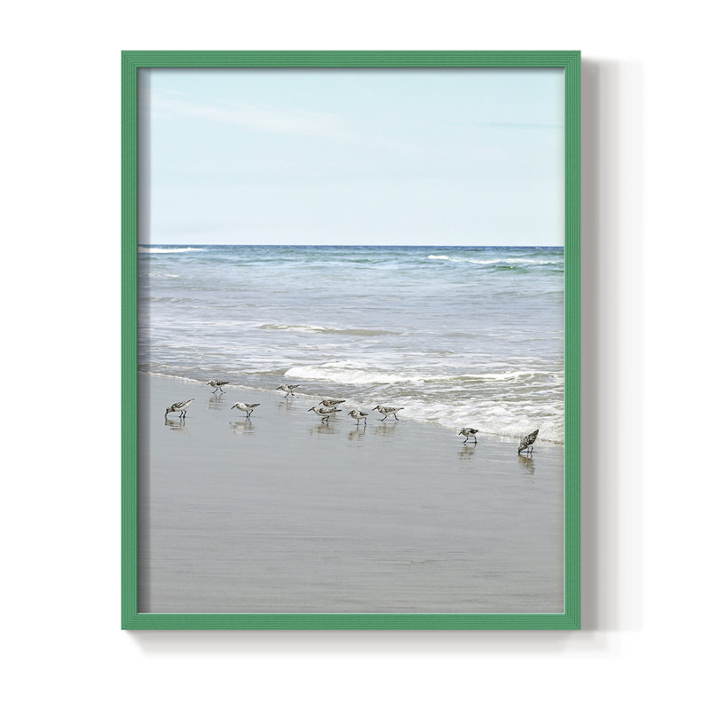 Reproduction encadrée Sea Sea, H 21 po x l 17 po, Vert