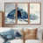 Toile avec cadre flottant brun