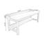Bureau d'écriture rectangulaire en bois massif brun noisette-117867028