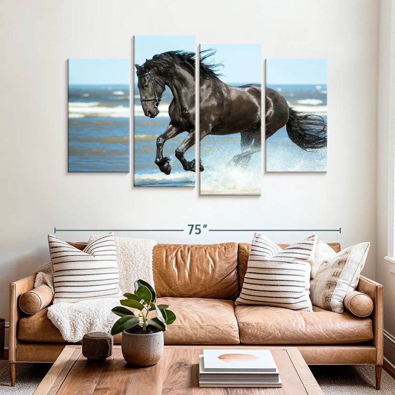 Brampt Friesian By The Beach