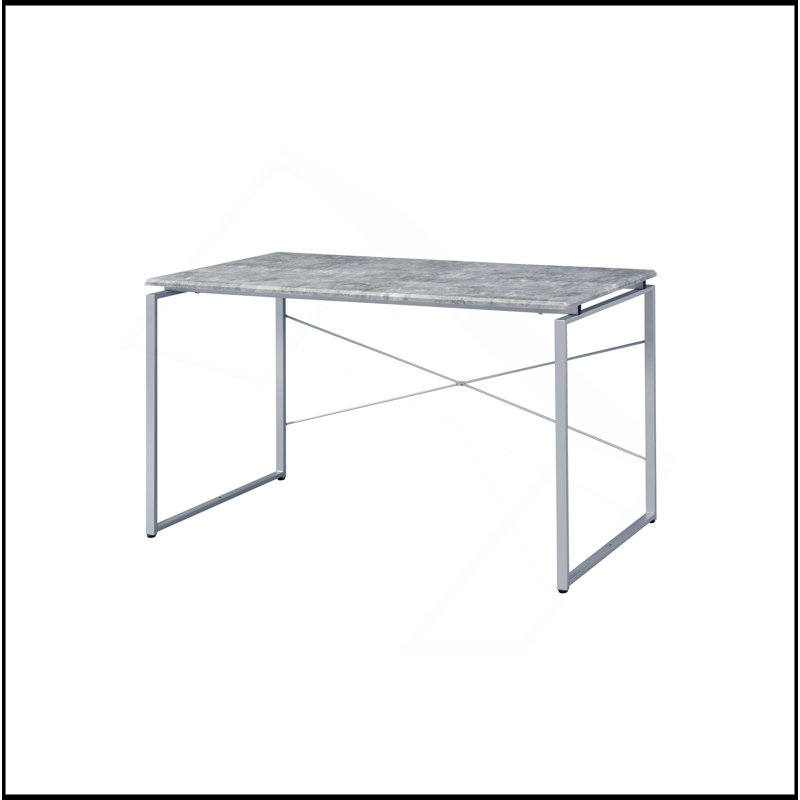 Silver Finish Writing Desk
