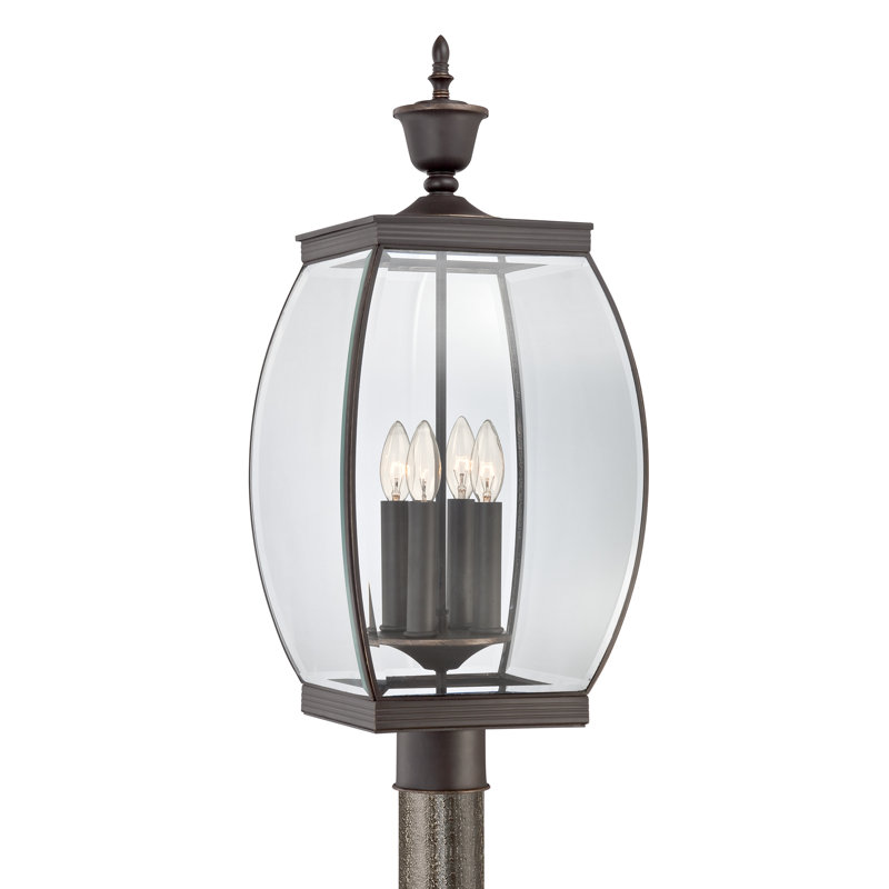 Tête de lanterne d'extérieur 4 lumières Pihu, Bronze de Médicis