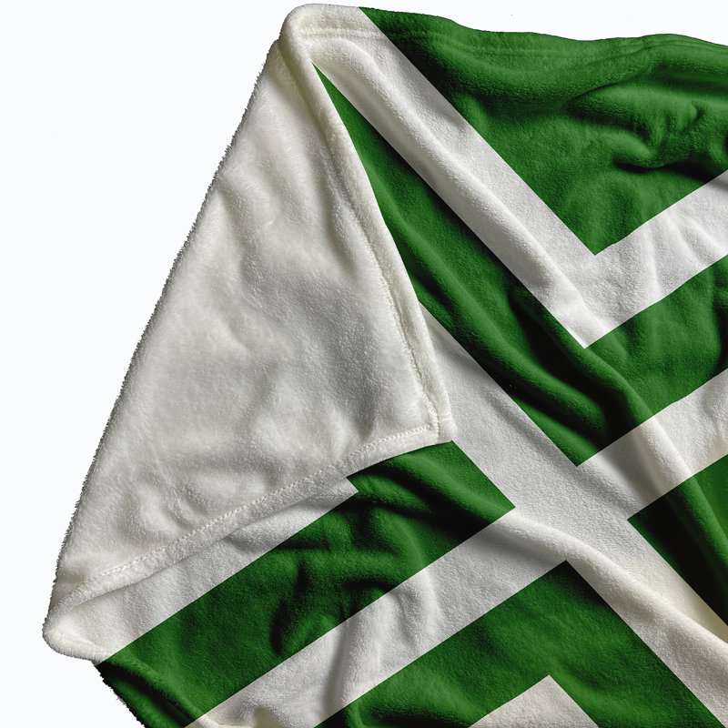 Zadie Plain Weave / Muslin Throw Blanket, Green