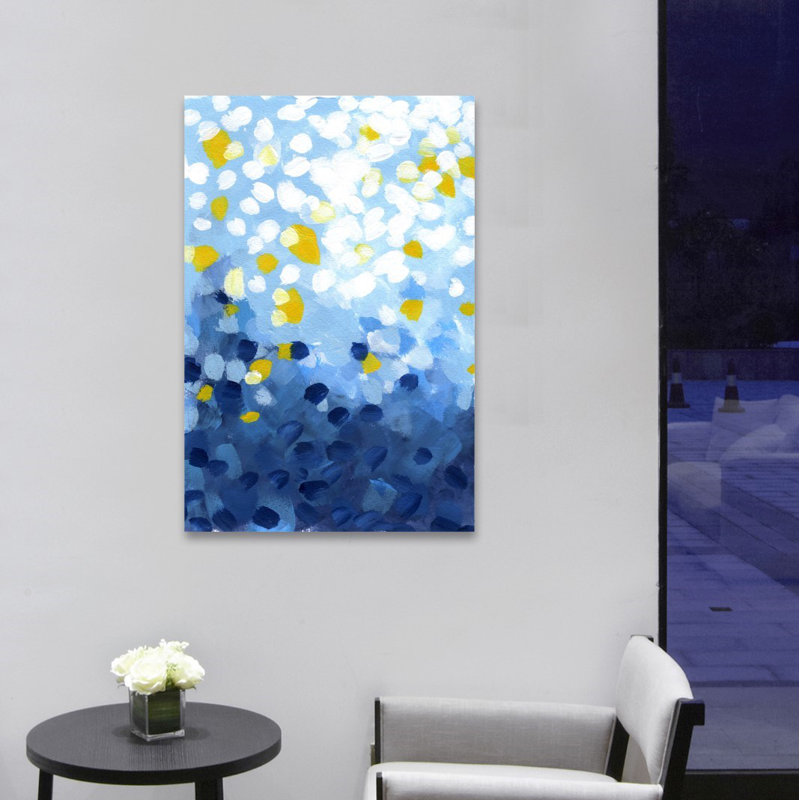 Shoal I - peinture sur toile tendue, H 54 po x l 36 po