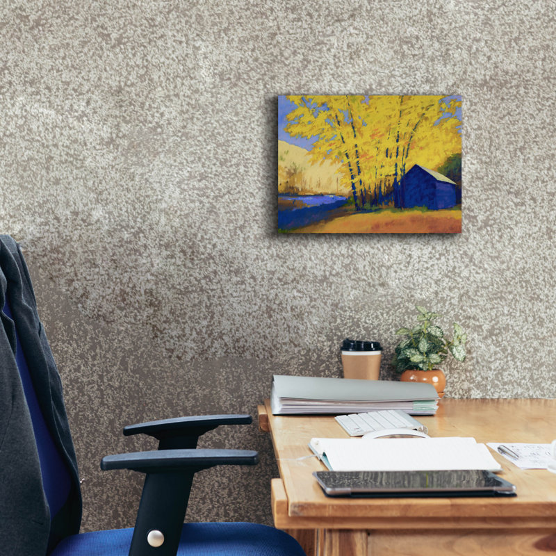 «Hartmans Place» par Mike Kelly, art mural sur toile, H 12 po x l 16 po x P 0,75 po