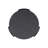 Dharun Round Concrete / Glass Outdoor Side Table - Black