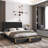  Faux Leather Upholstered Tufted Platform Storage Bed Frame-731513573-743578155