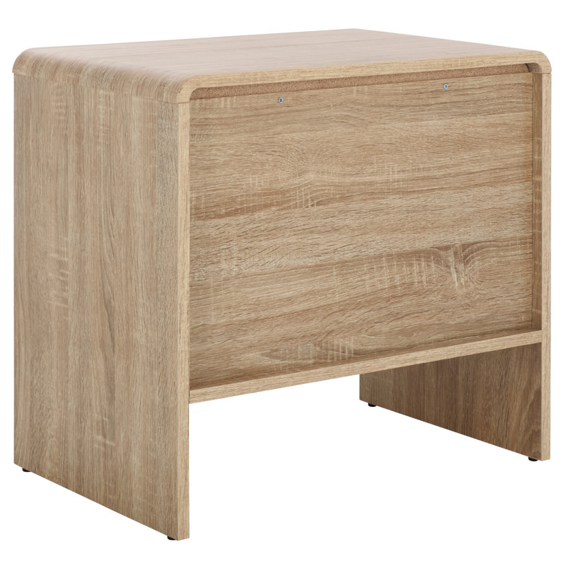 Welliver 2 Drawer Nightstand, Natural